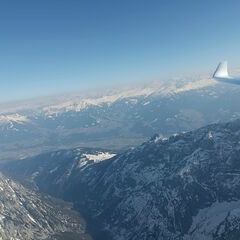 Flugwegposition um 15:39:23: Aufgenommen in der Nähe von Gemeinde Leutasch, Österreich in 2840 Meter